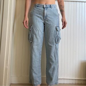 Light Blue Cargo Jeans